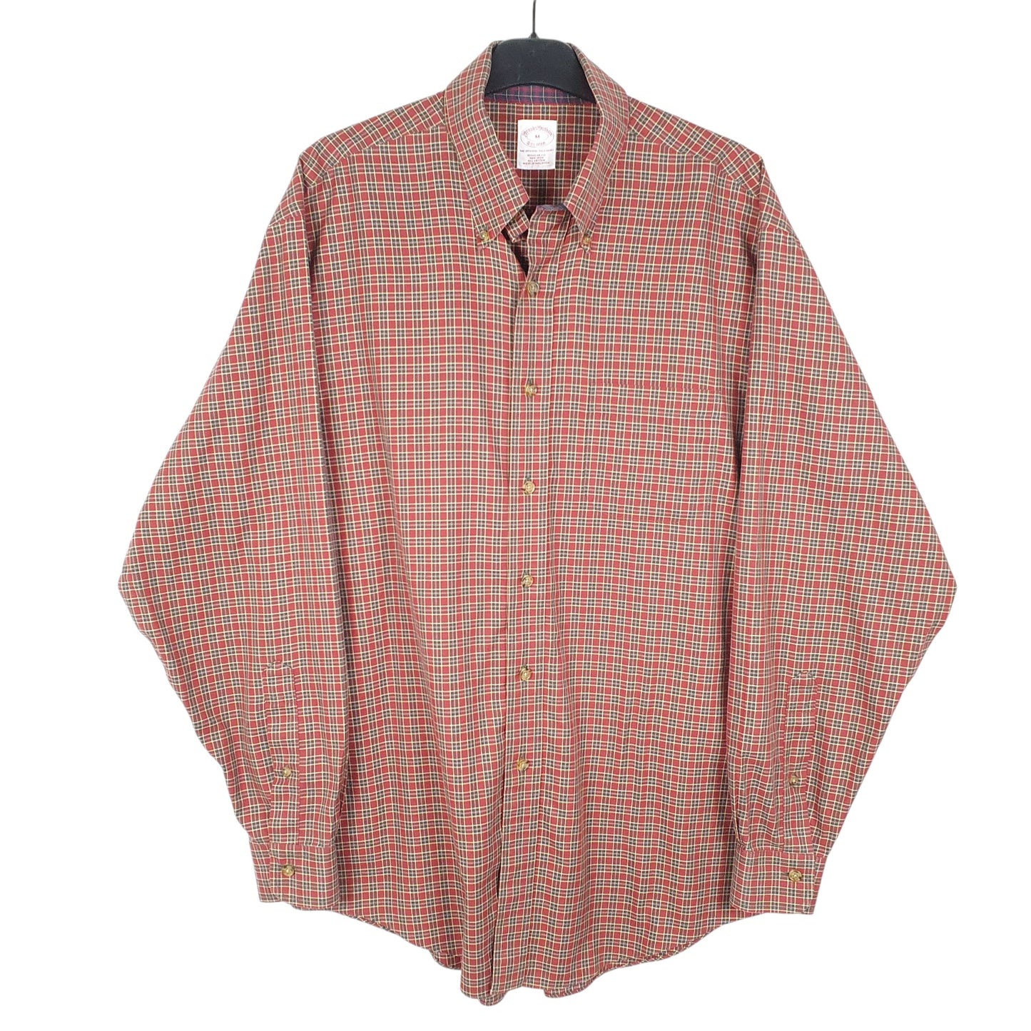 Mens Red Brooks Brothers Tartan Long Sleeve Shirt