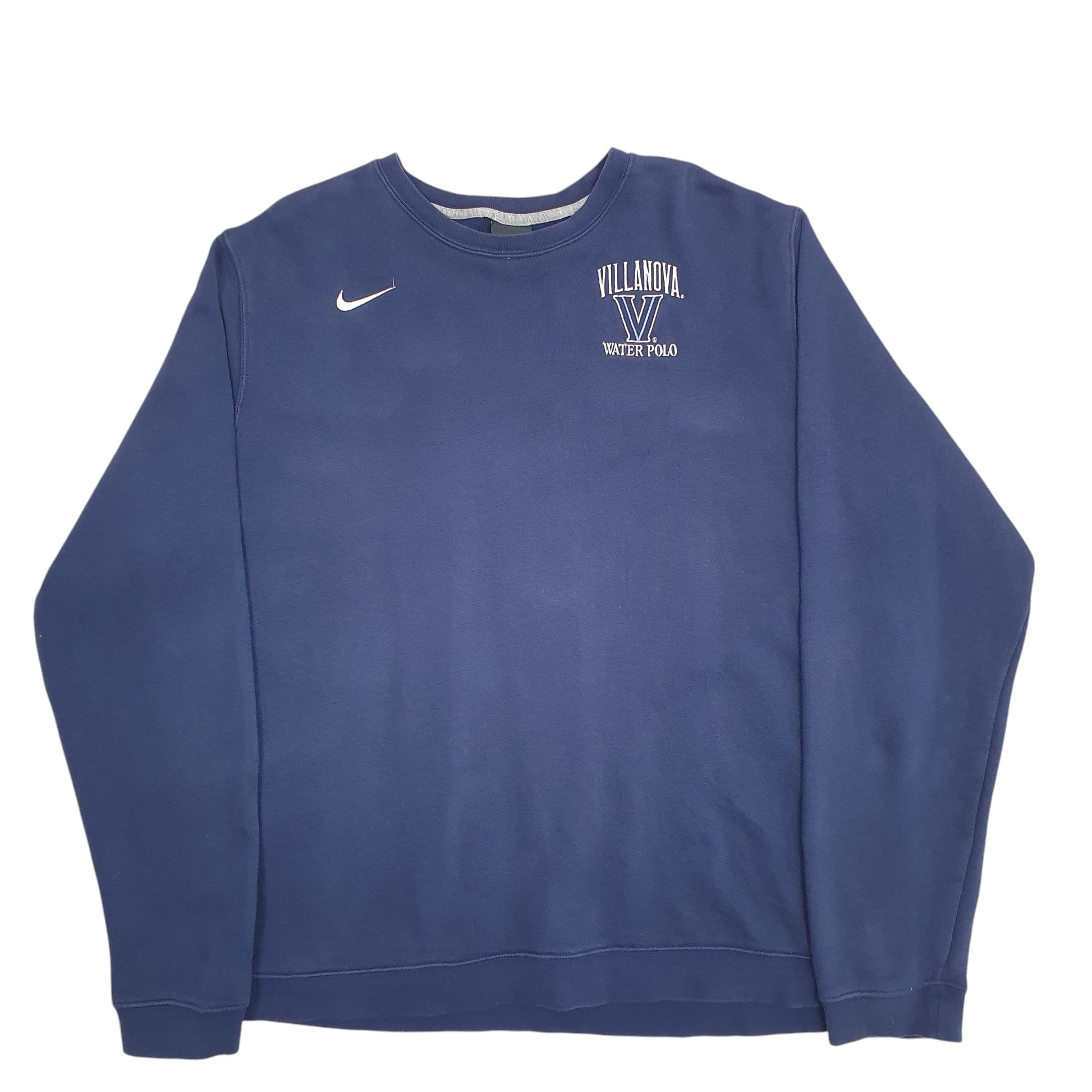 Mens Navy Nike Villanova Water Polo Crewneck Jumper