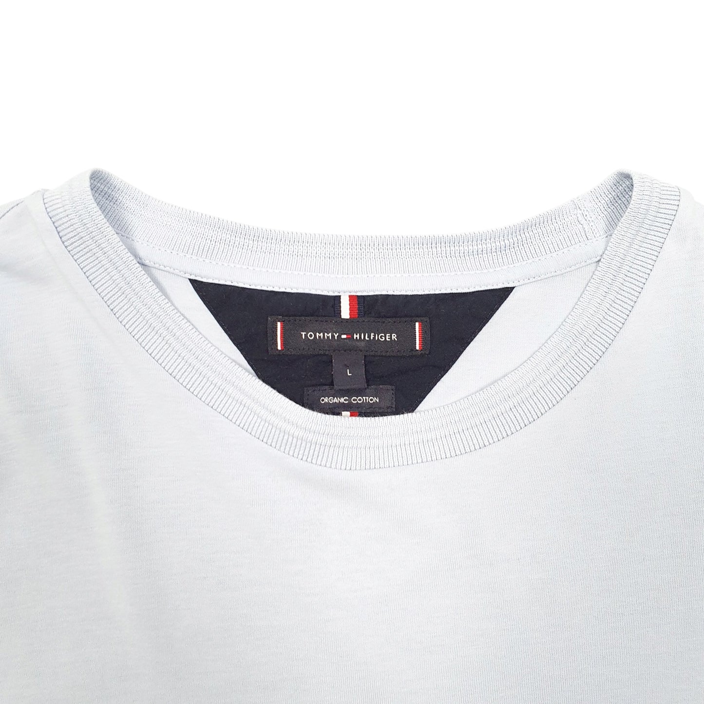 Mens Blue Tommy Hilfiger Organic Short Sleeve T Shirt