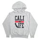 Mens Grey Unbranded Cali Life Spellout Hoodie Jumper