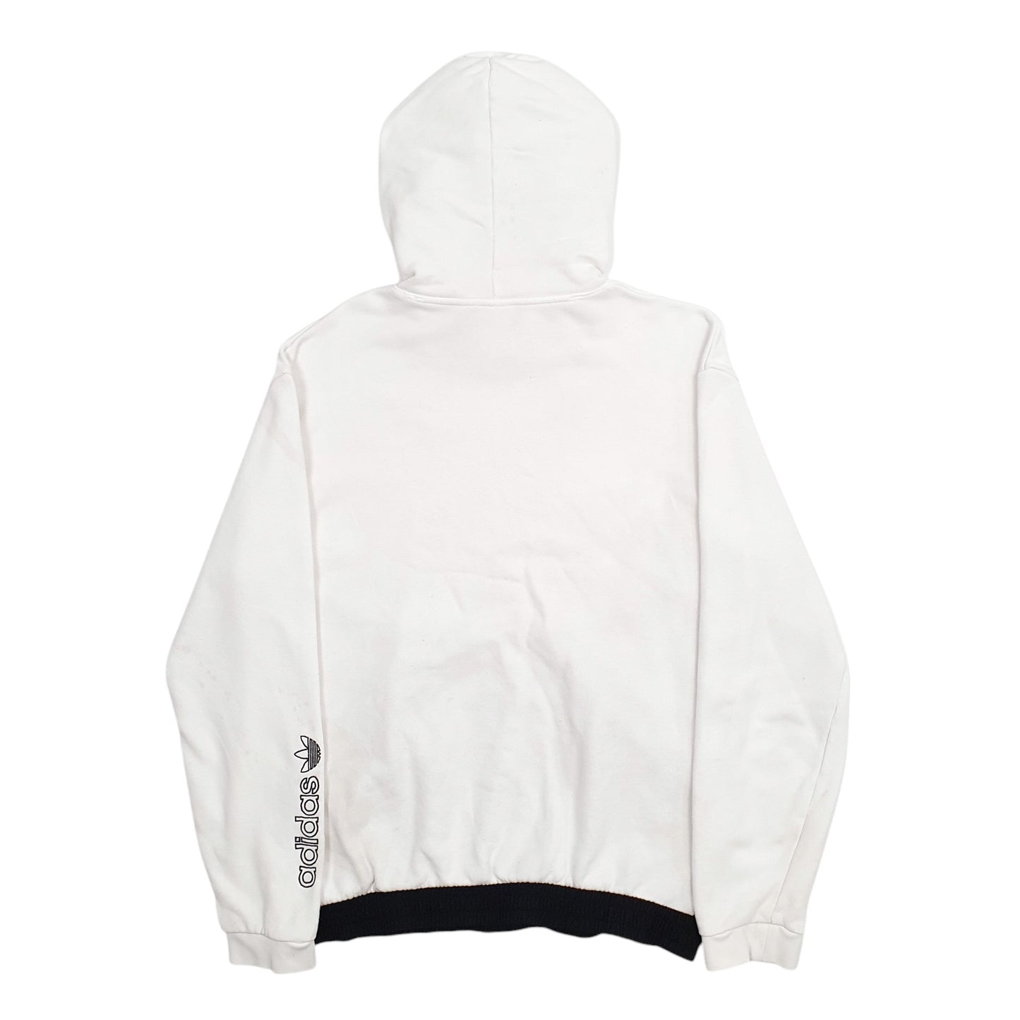 Mens White Adidas  Hoodie Jumper