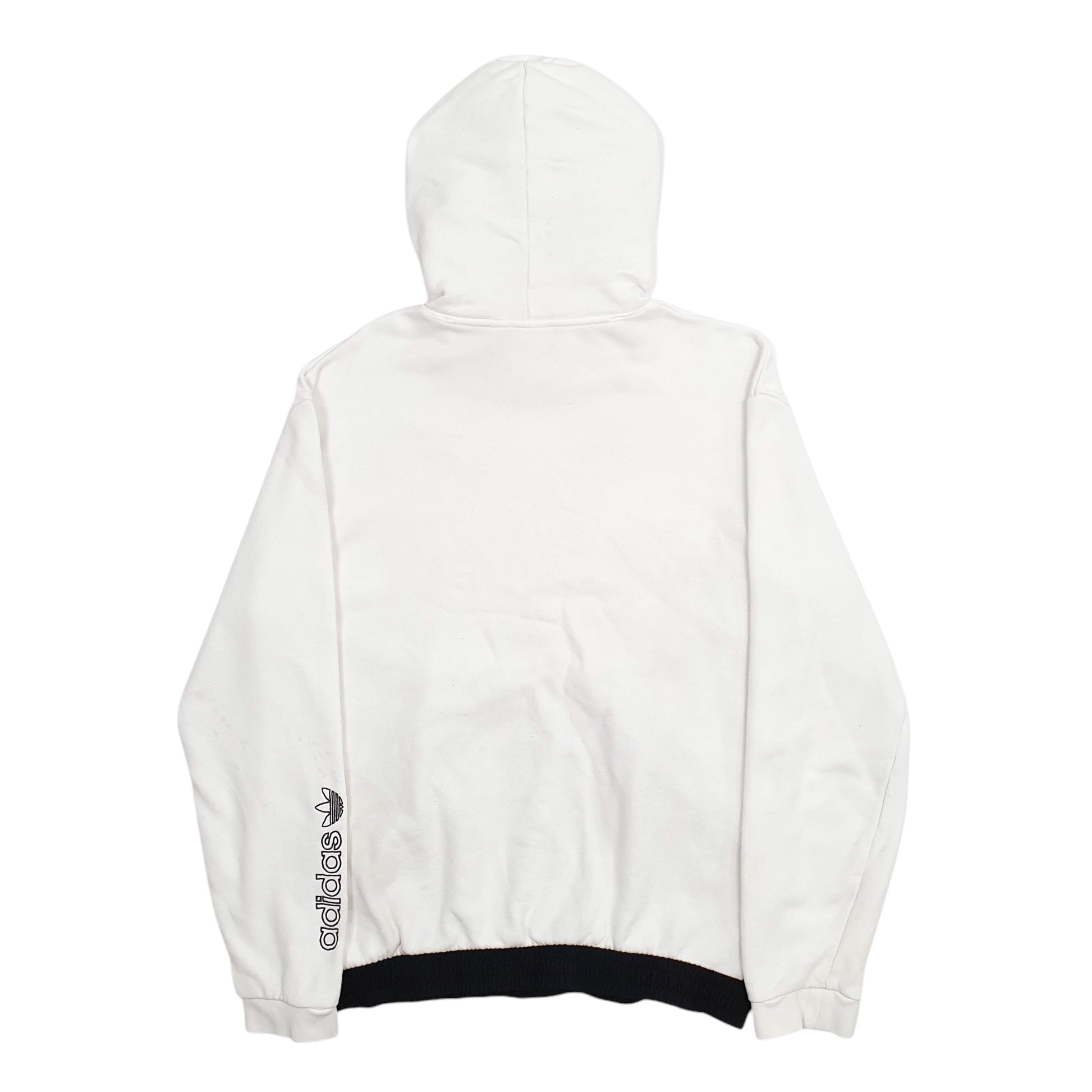 Mens White Adidas  Hoodie Jumper