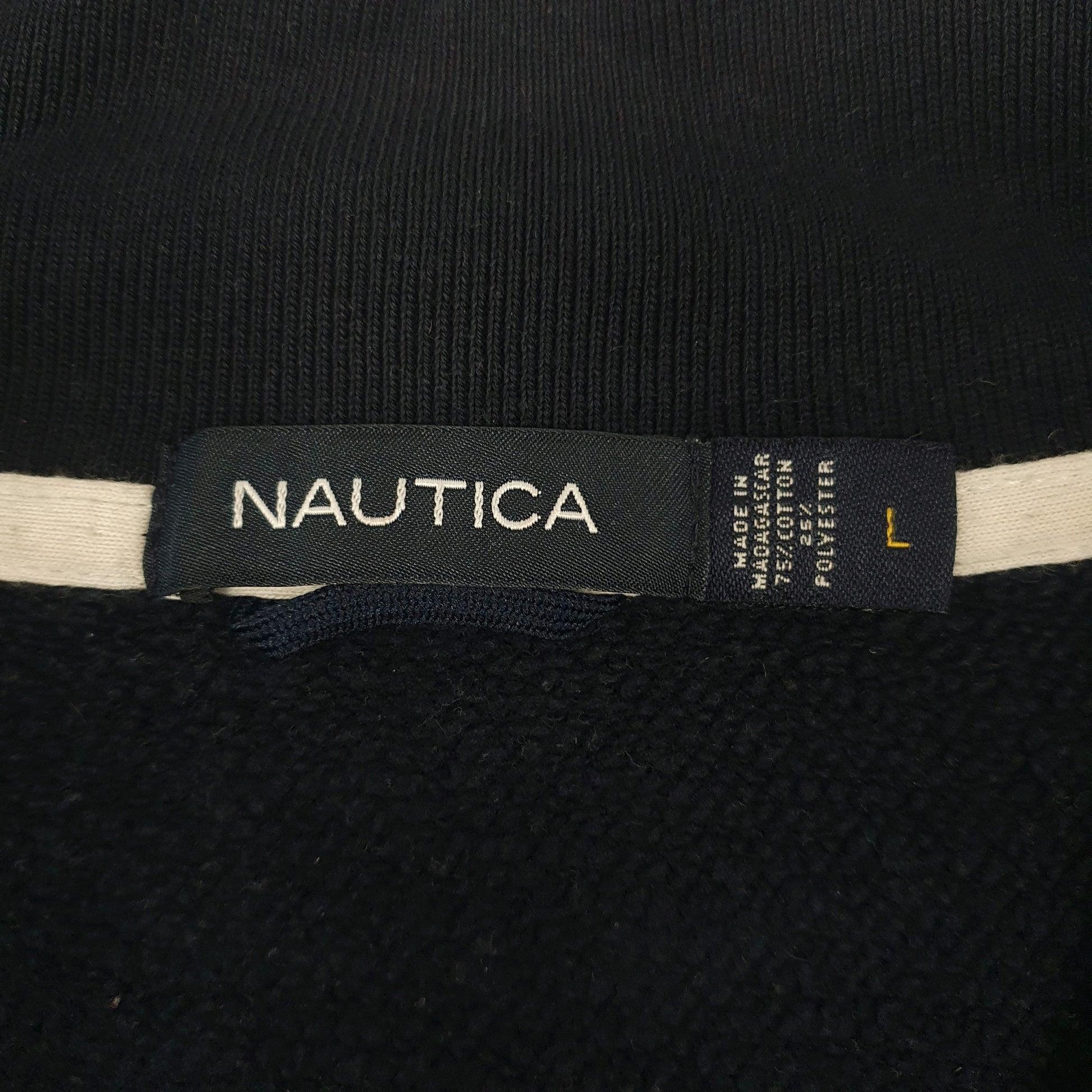 Mens Navy Nautica  Quarter Zip Jumper