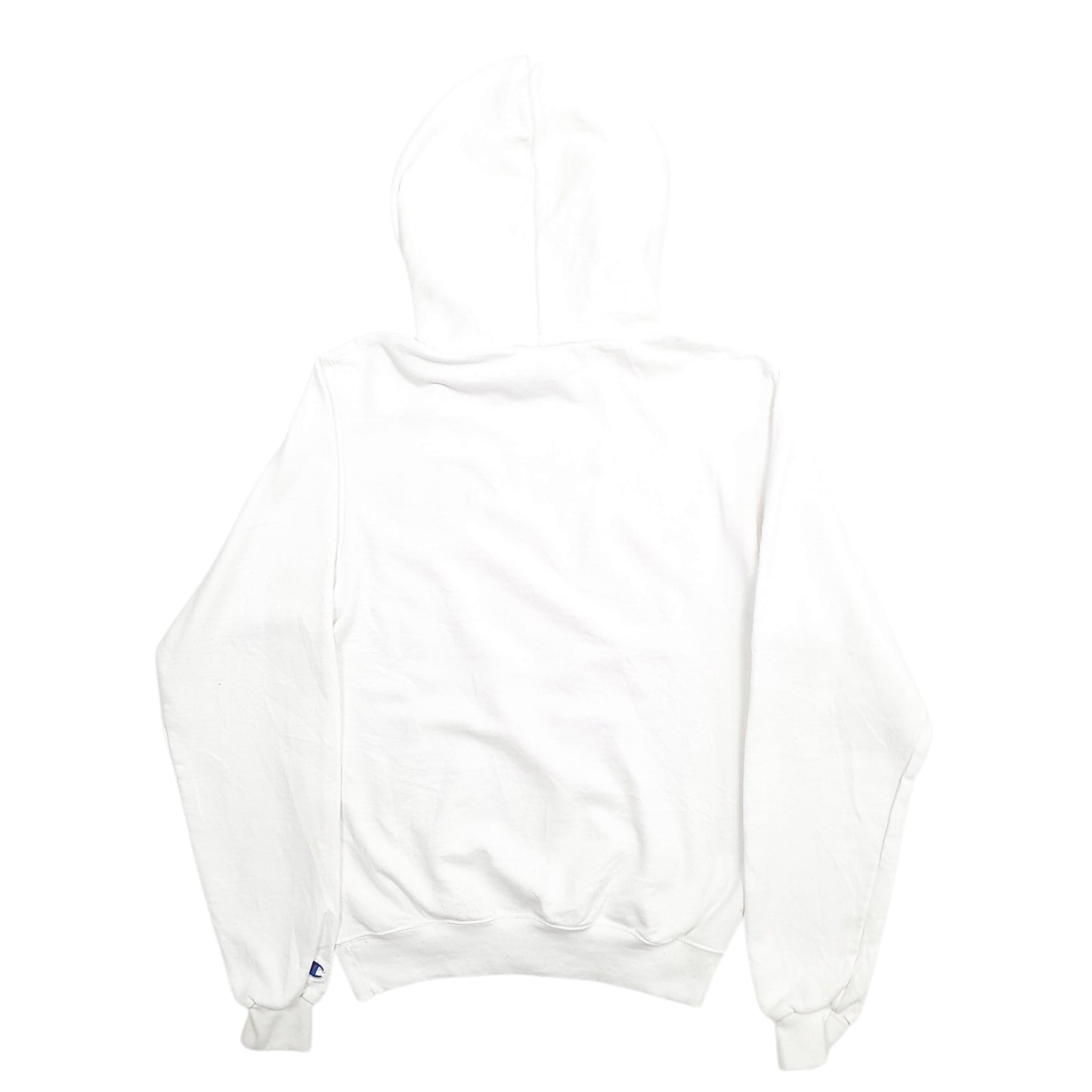 Womens White Champion Michigan Spellout Hoodie Jumper