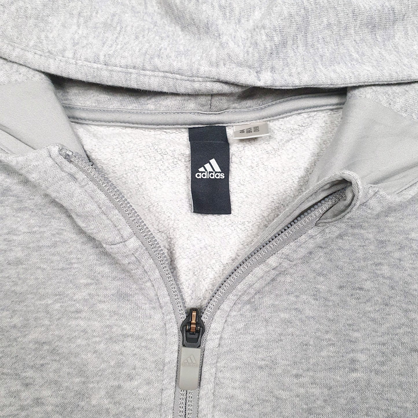 Mens Grey Adidas Half Zip Workout Gym Running Hoodie Jumper