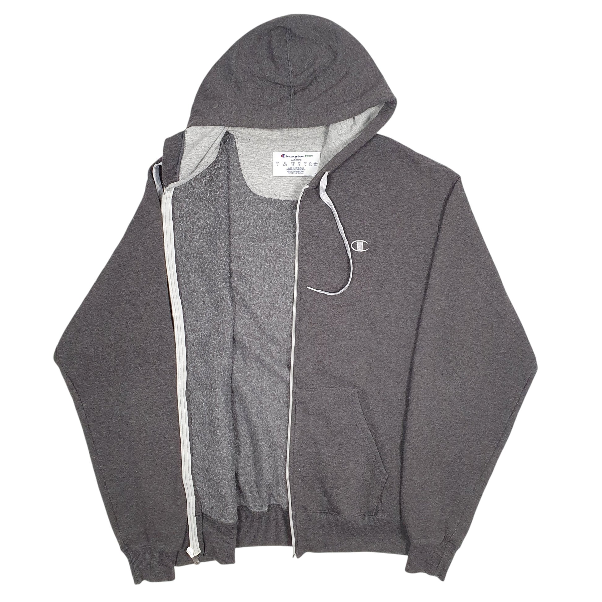 Mens Grey Champion  Full Zip Jumper