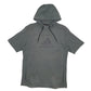 Mens Green Adidas Shortsleeve Hoodie Jumper