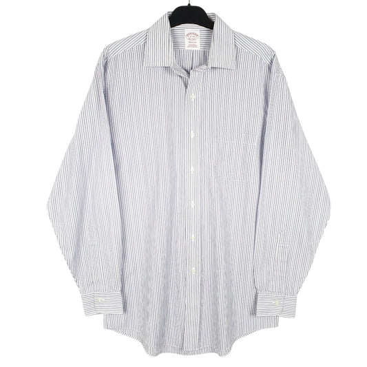 Mens White Brooks Brothers Madison Long Sleeve Shirt