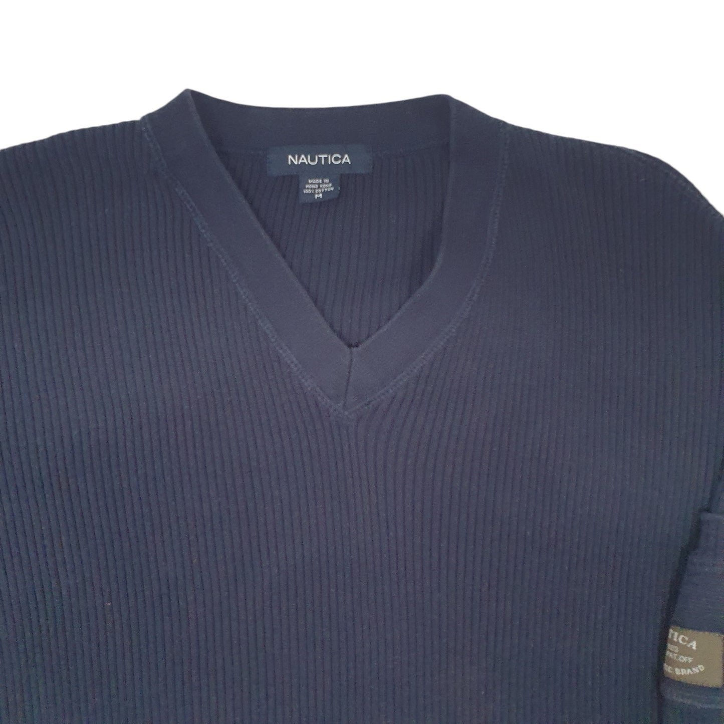 Mens Navy Nautica Knitwear Crewneck Jumper