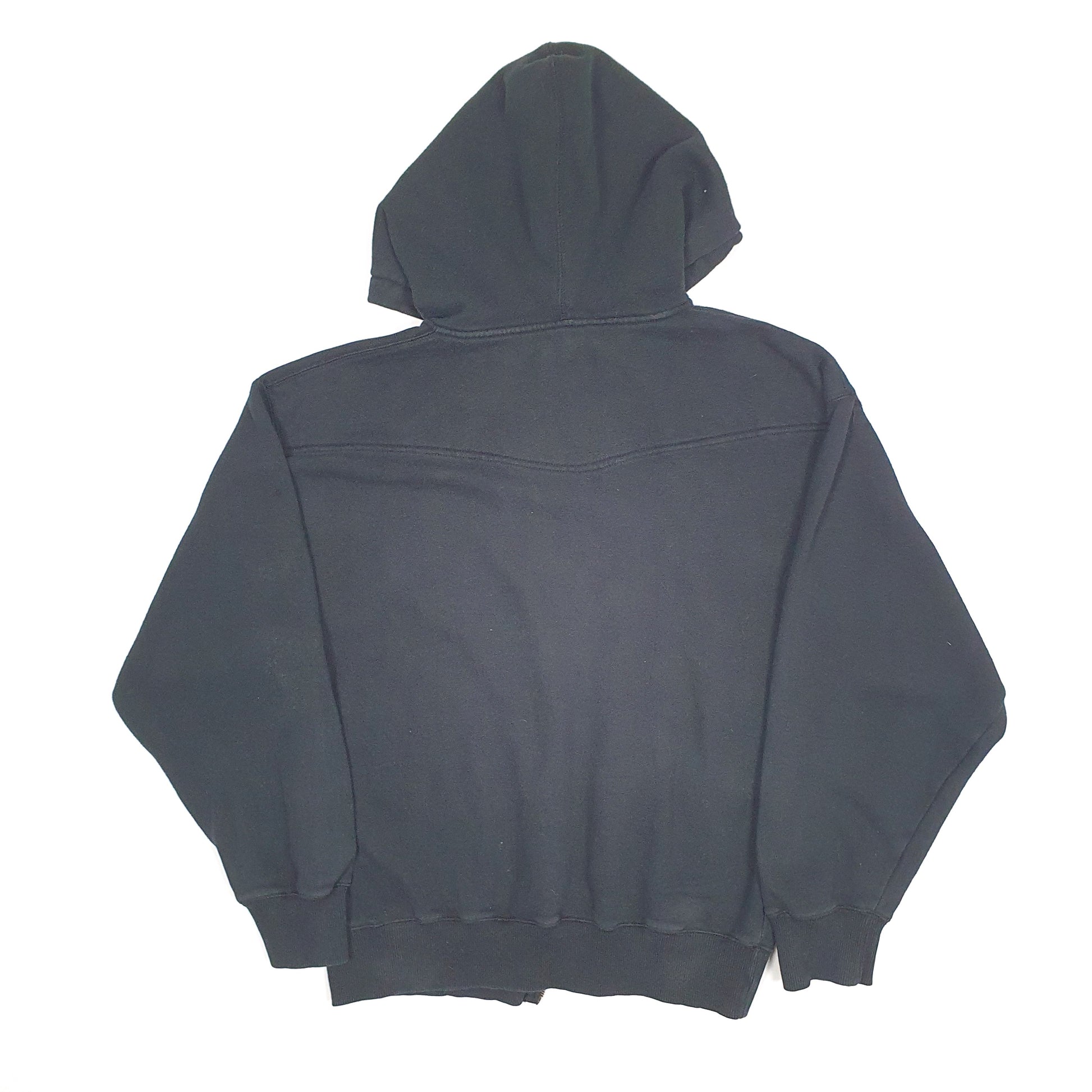 Mens Black Hard Rock Cafe Philadelphia Vintage 2000s Full Zip Jumper