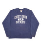 Mens Navy Fruit Of The Loom Credit Union State Spellout Crewneck Jumper