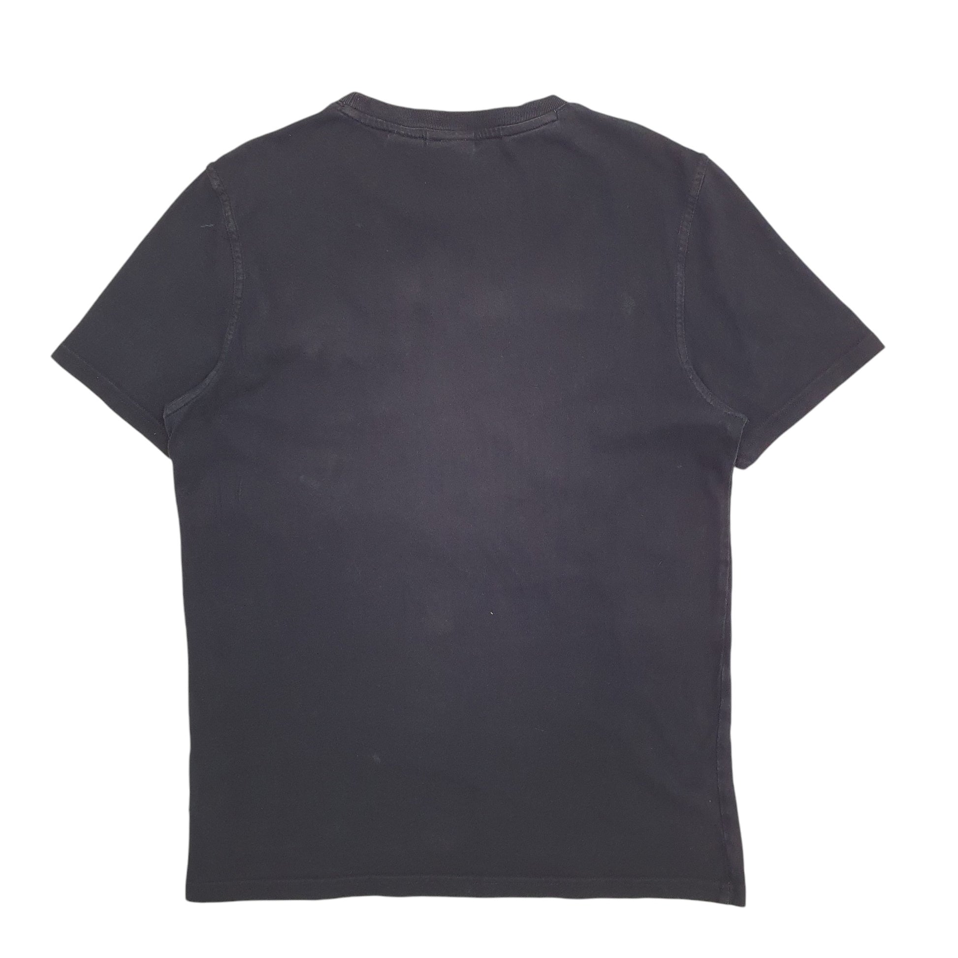 Mens Black Fila Spellout Short Sleeve T Shirt
