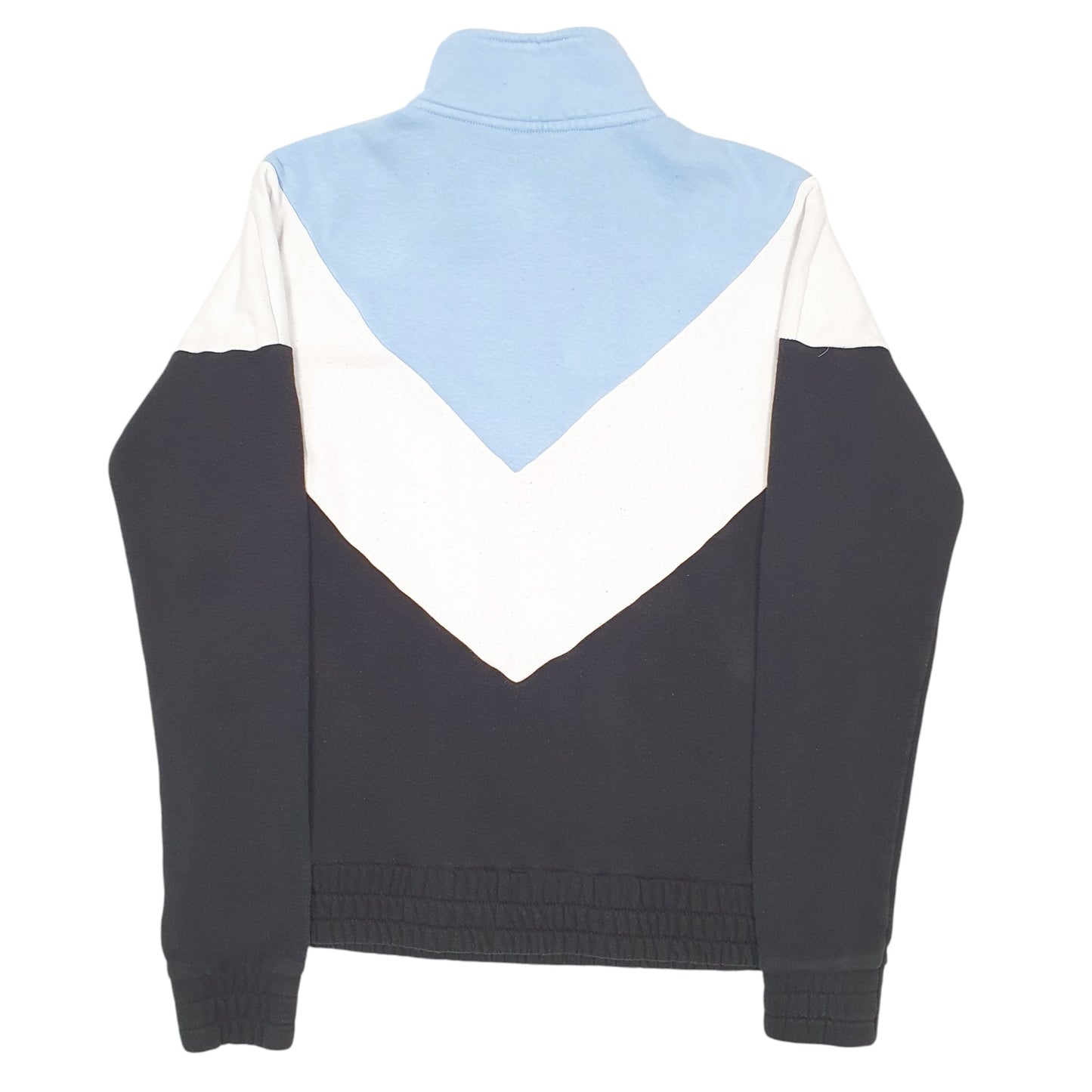 Mens Black Fila  Quarter Zip Jumper