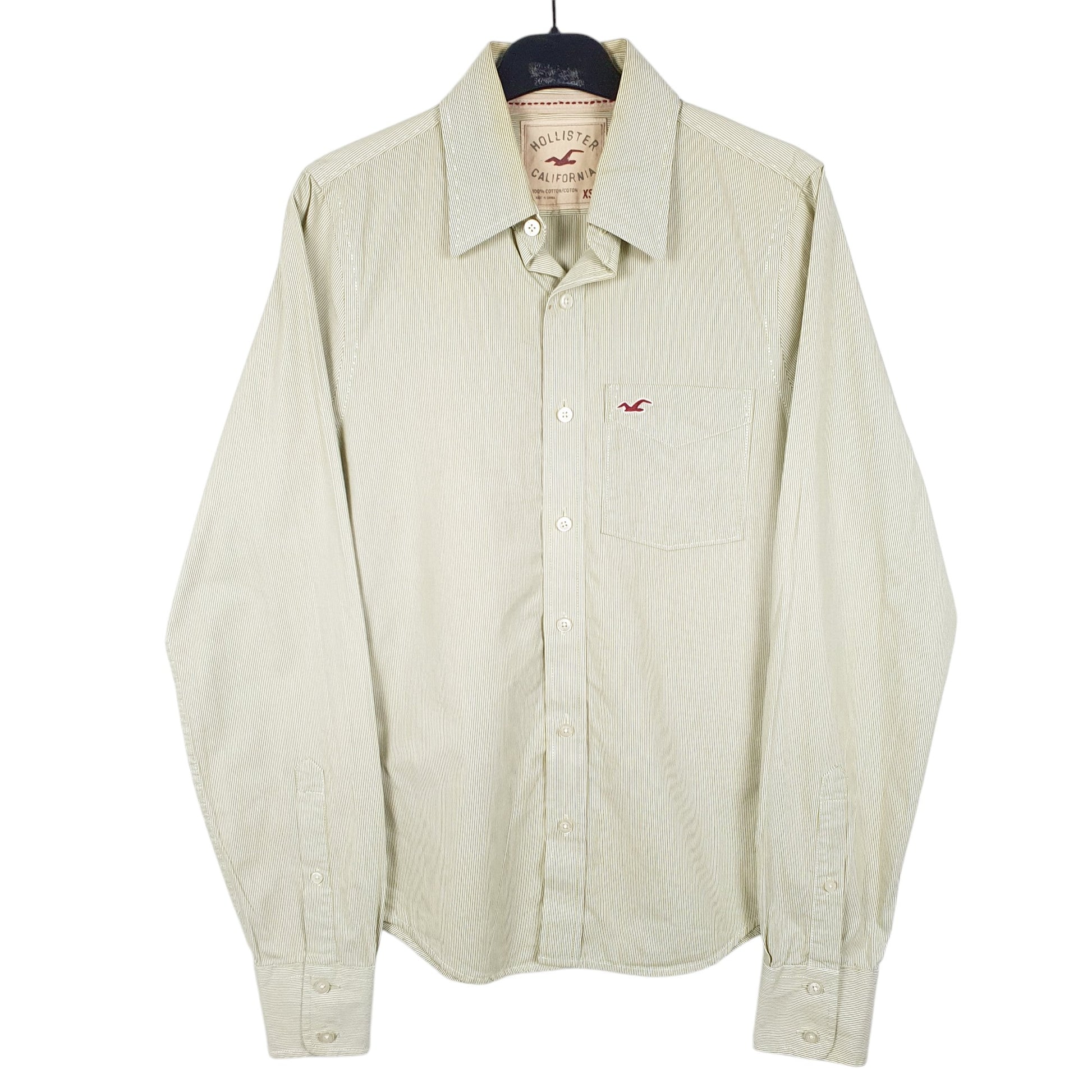 Mens Green Hollister  Long Sleeve Shirt