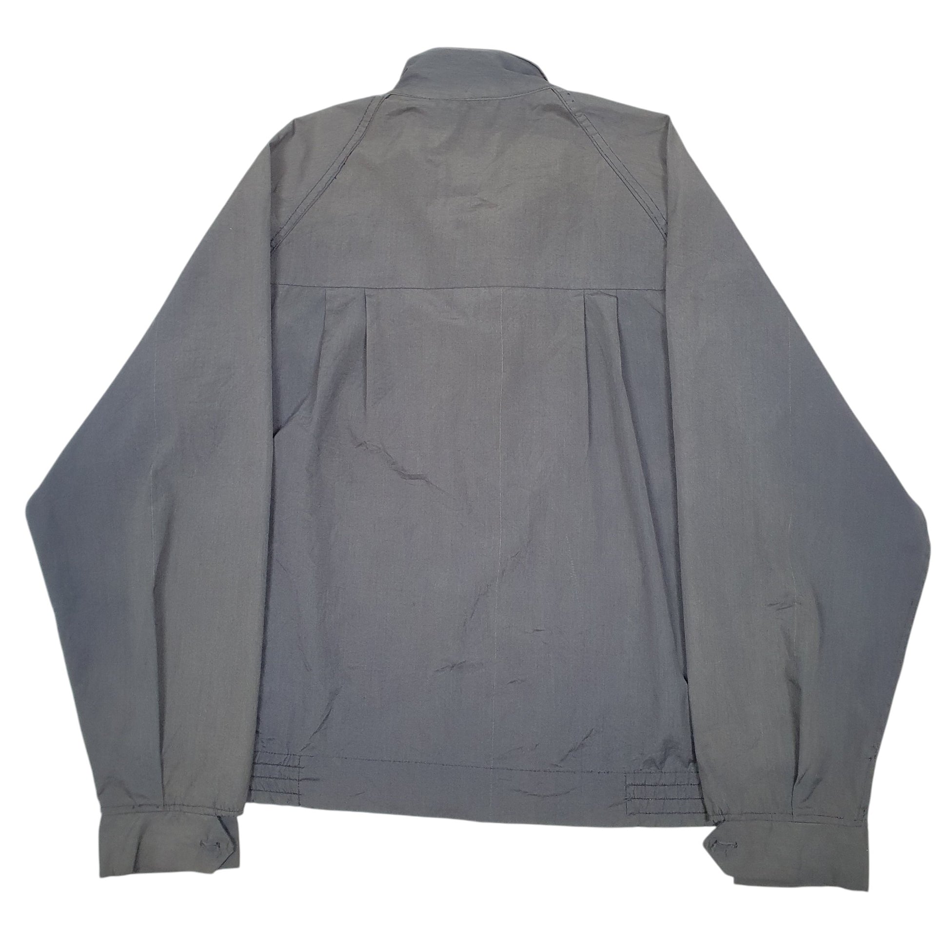 Mens Grey The Weathercaster Vintage 50s 60s Raglan Casual Full Zip Coat