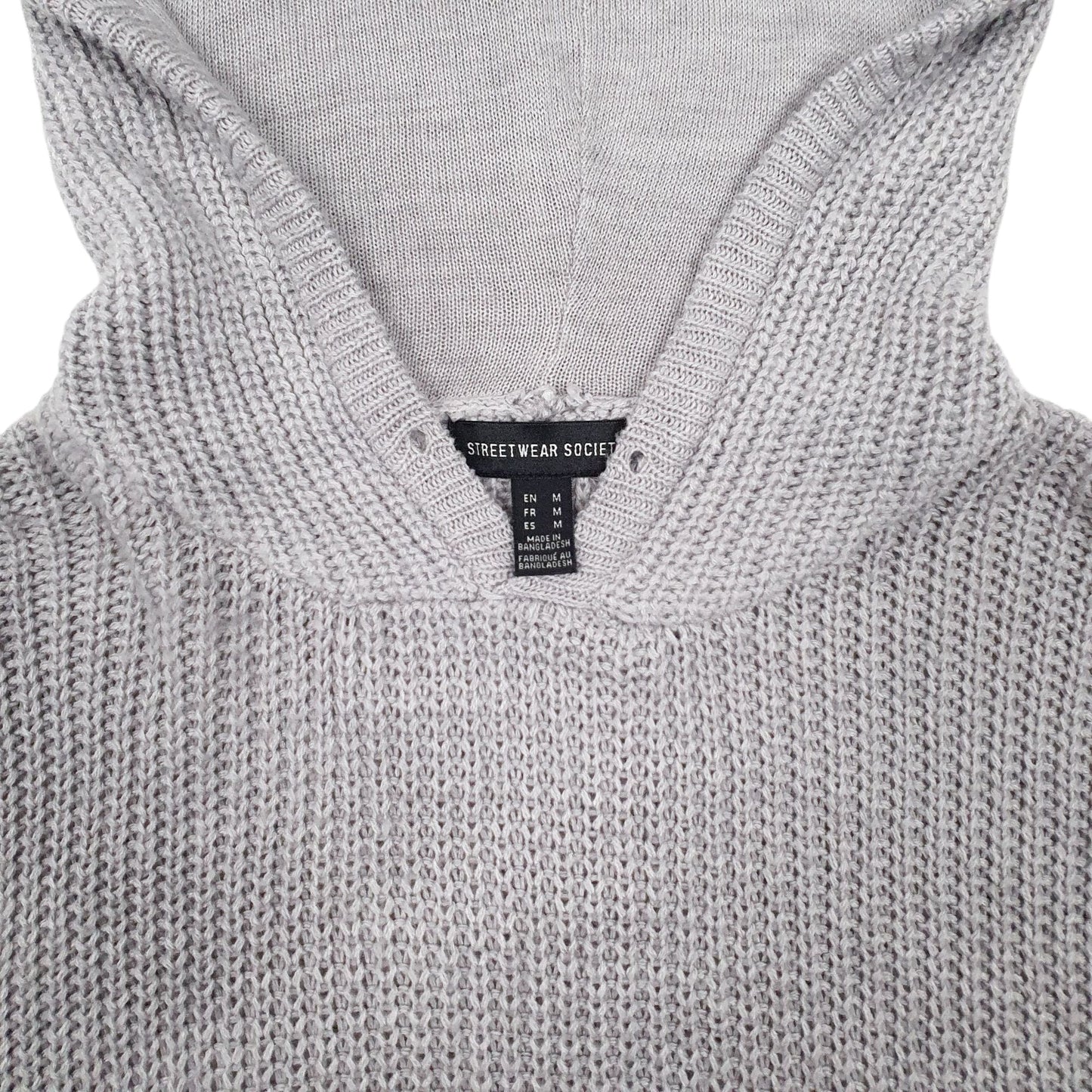 Womens Grey Streetwear Society  Hoodie Jumper