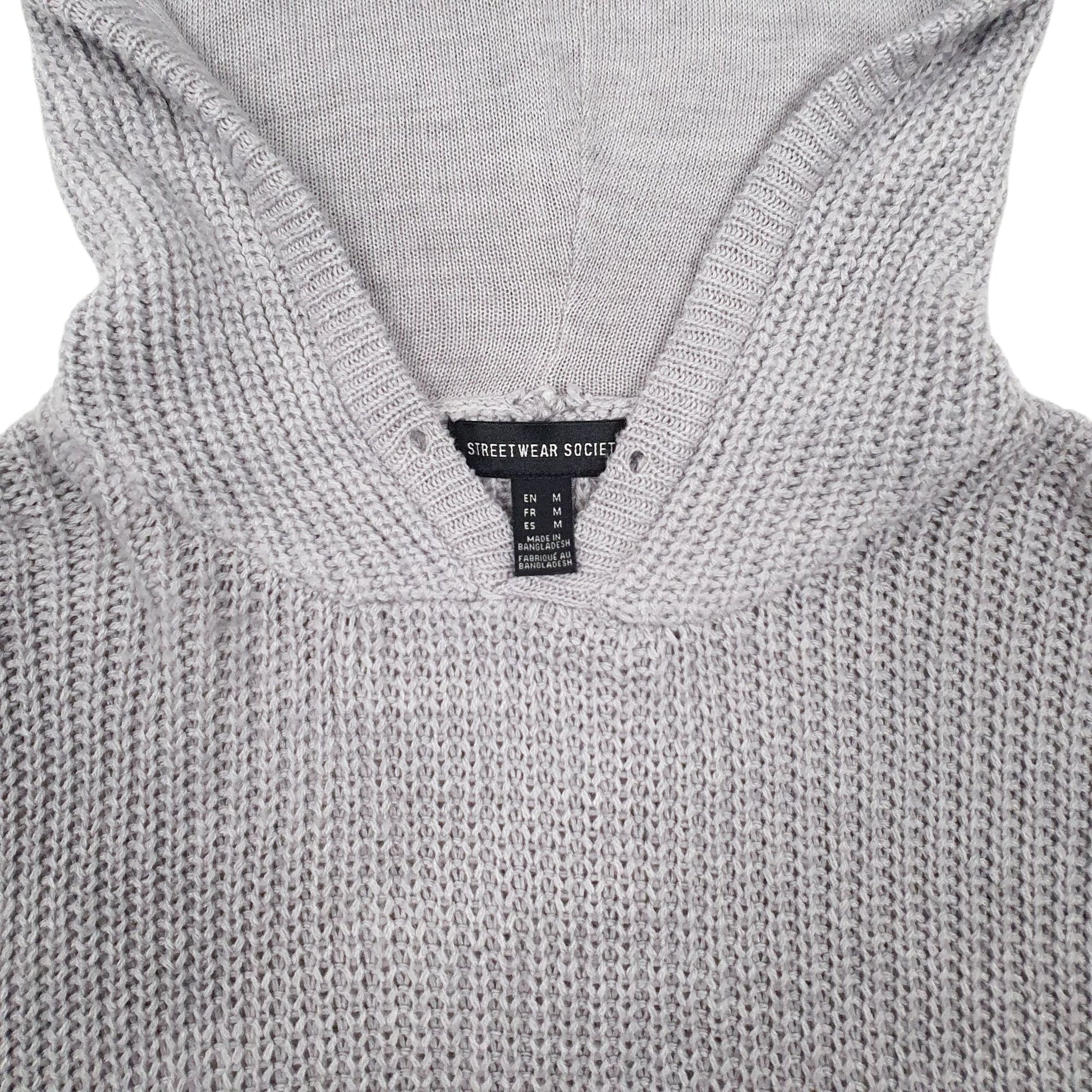Womens Grey Streetwear Society  Hoodie Jumper