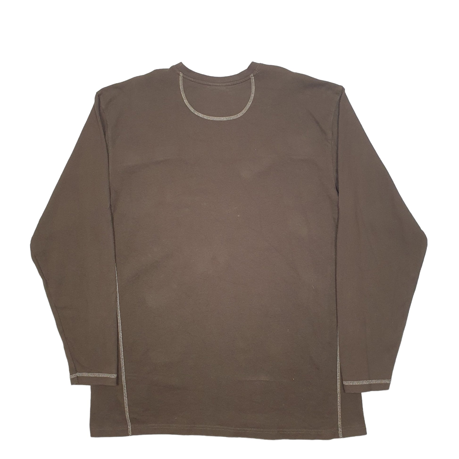 Mens Brown Columbia  Crewneck Jumper