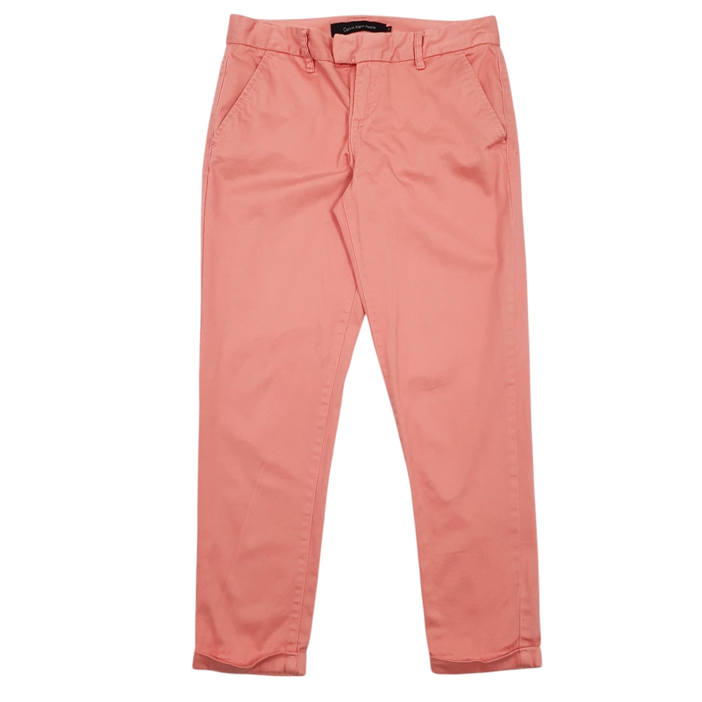 Womens Peach Calvin Klein Jeans  Chino Trousers
