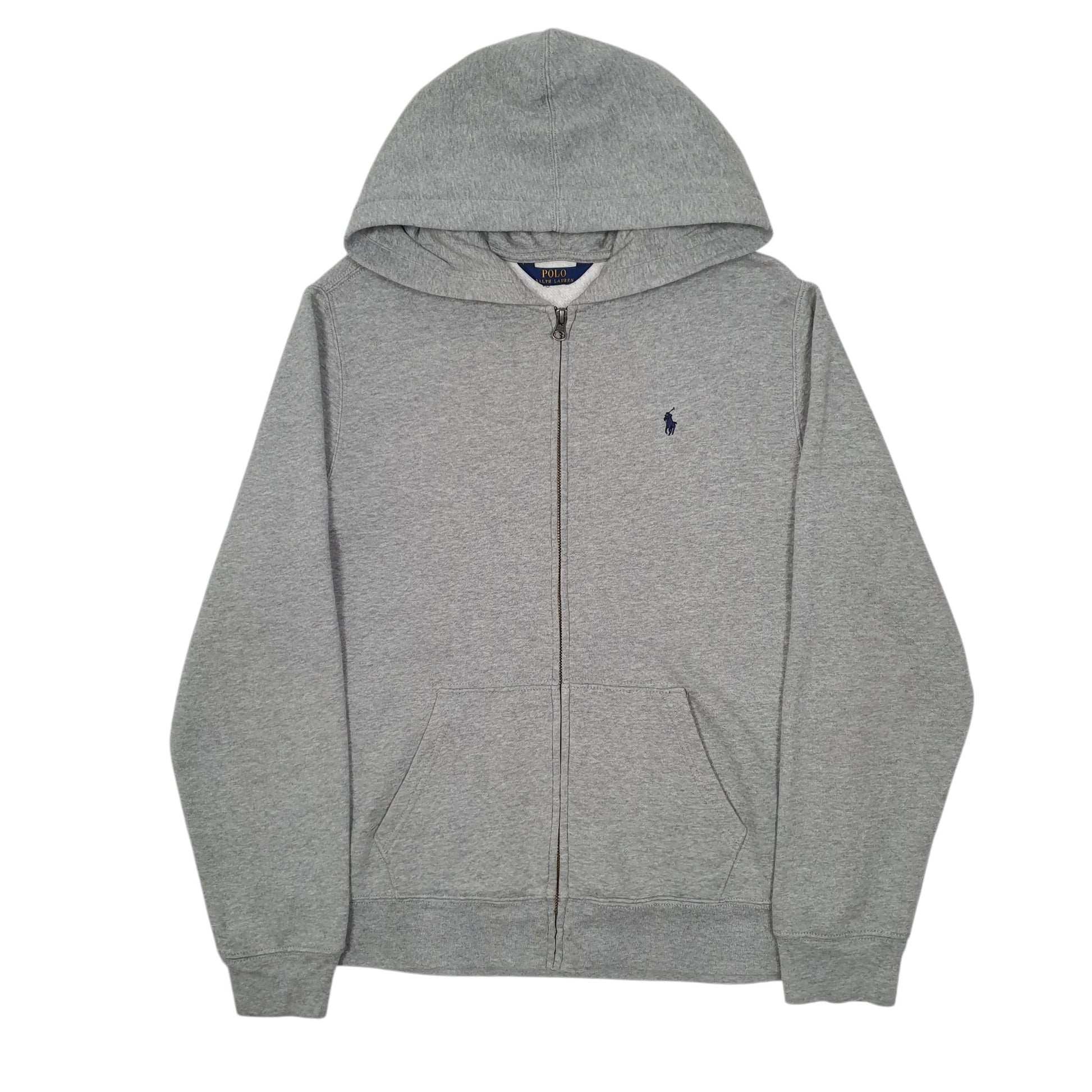 Mens Grey Polo Ralph Lauren Hoodie Full Zip Jumper