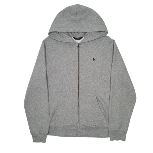 Mens Grey Polo Ralph Lauren Hoodie Full Zip Jumper