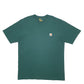Mens Green Carhartt  Short Sleeve T Shirt