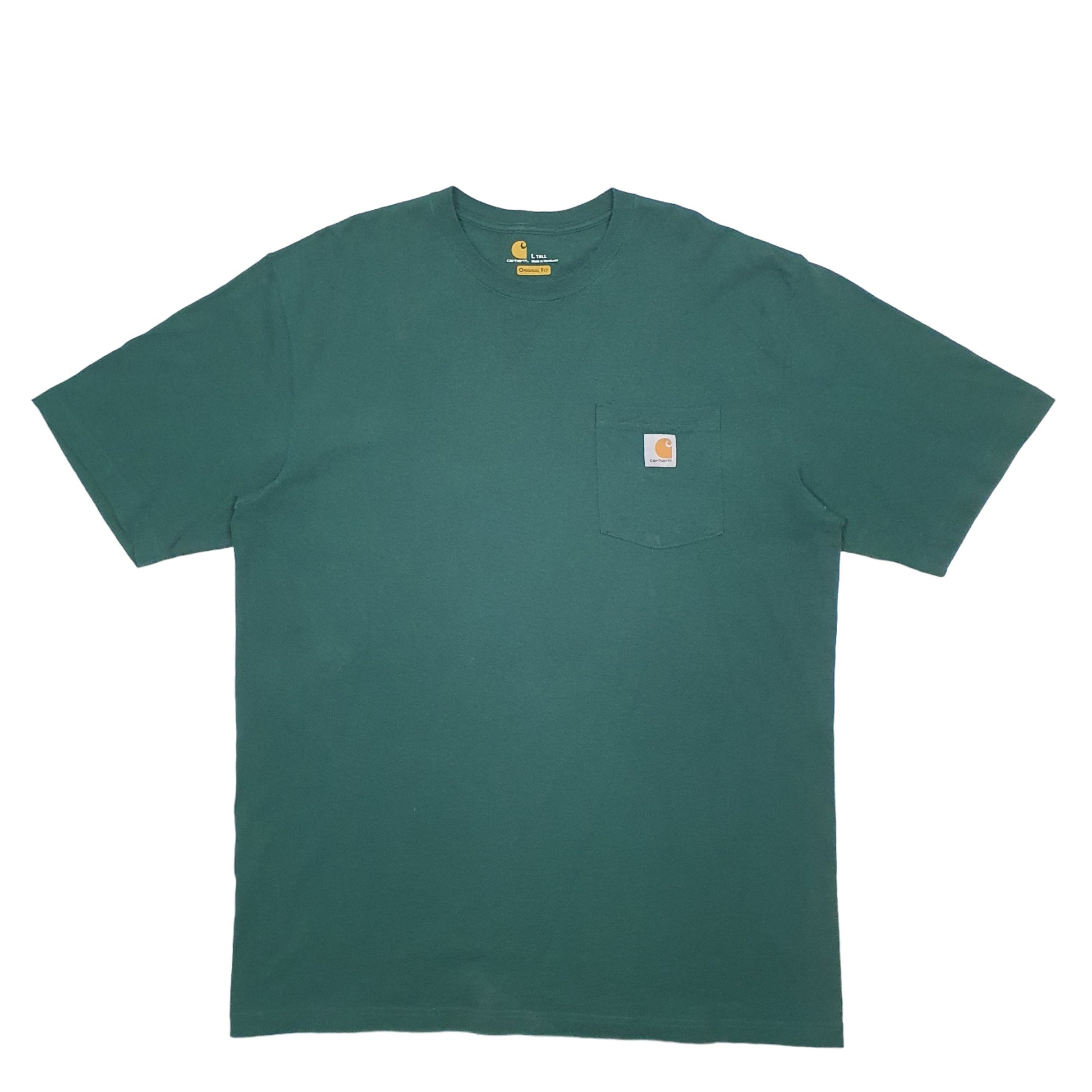 Mens Green Carhartt  Short Sleeve T Shirt
