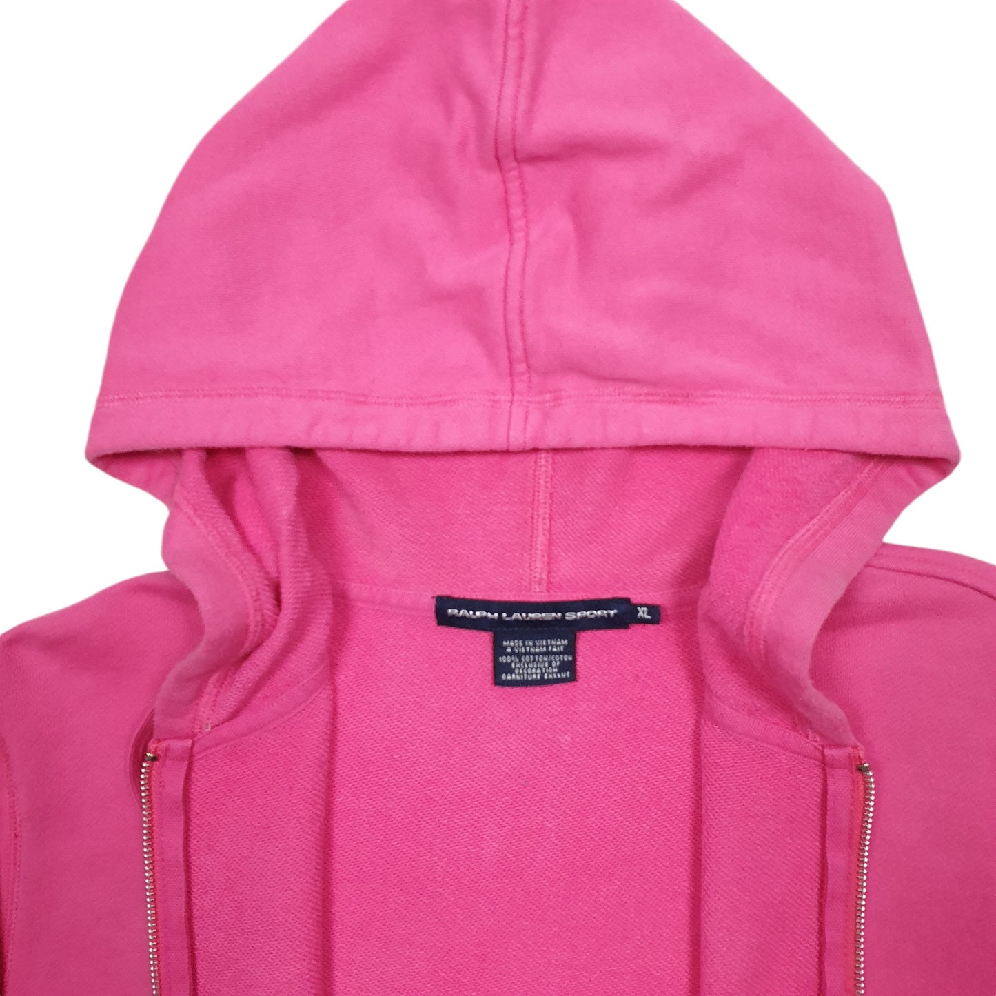 Womens Pink Ralph Lauren Full Zip Hoodie Jumper