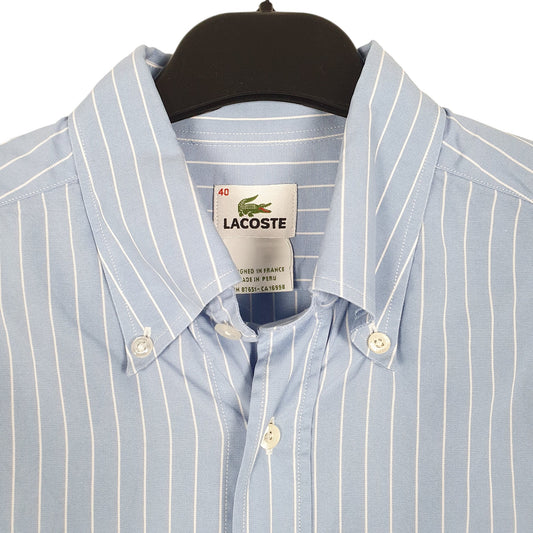 Mens Blue Lacoste  Long Sleeve Shirt