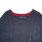 Mens Navy Nautica Knit Crewneck Jumper