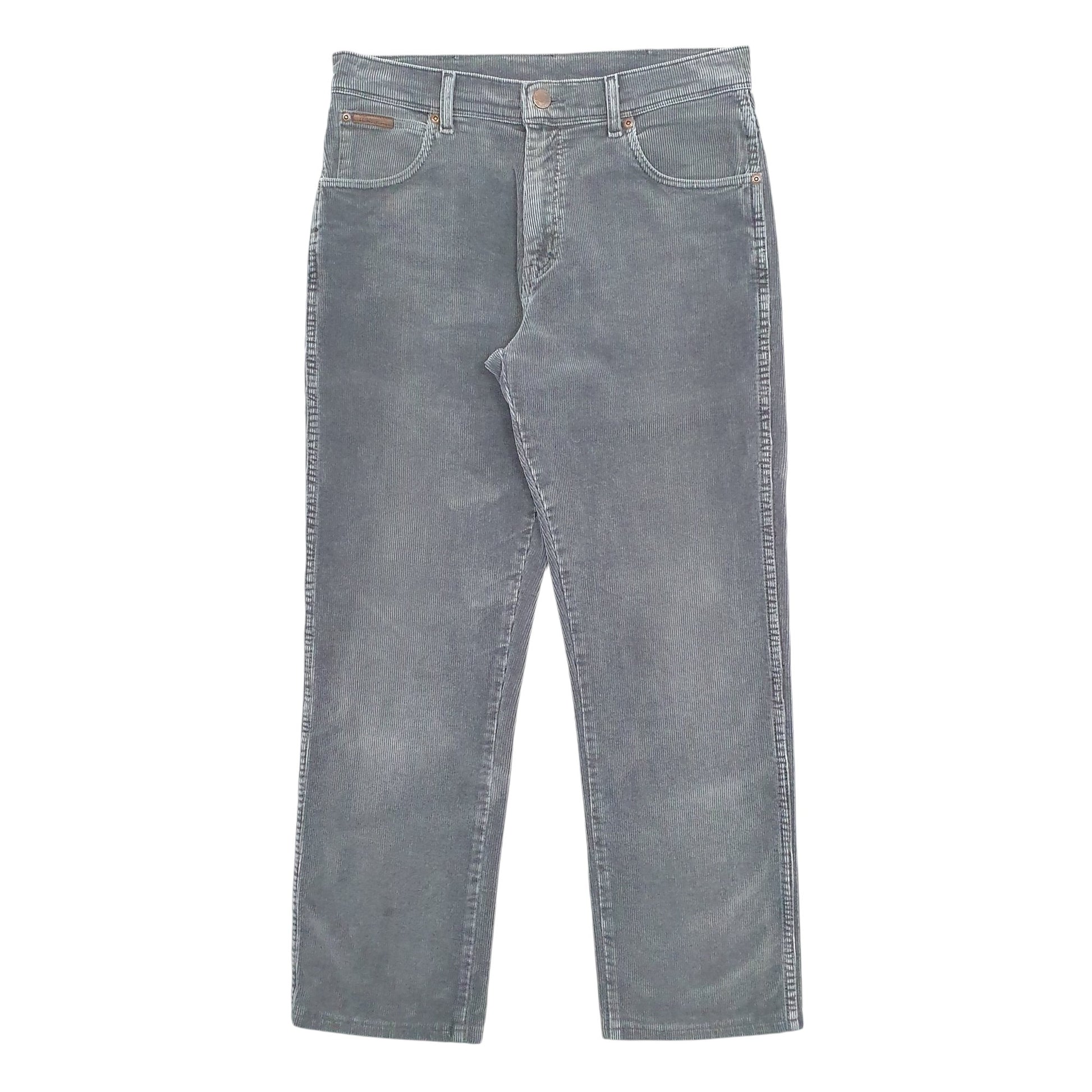 Mens Grey Wrangler  Corduroy Trousers