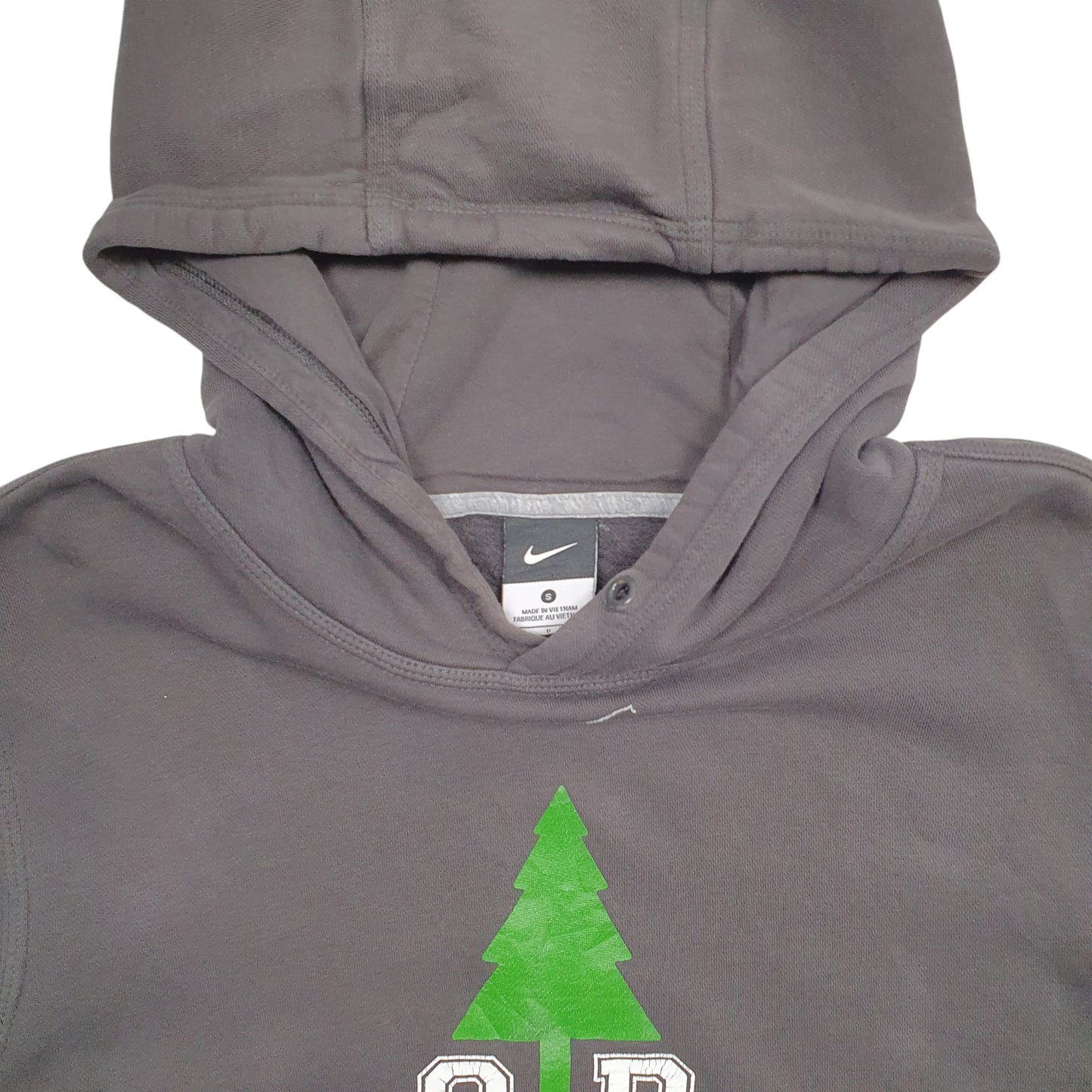 Mens Grey Nike 3D Oregon Spellout Hoodie Jumper