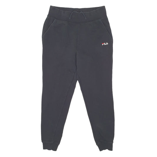 Mens Black Fila Sweats Jogger Trousers