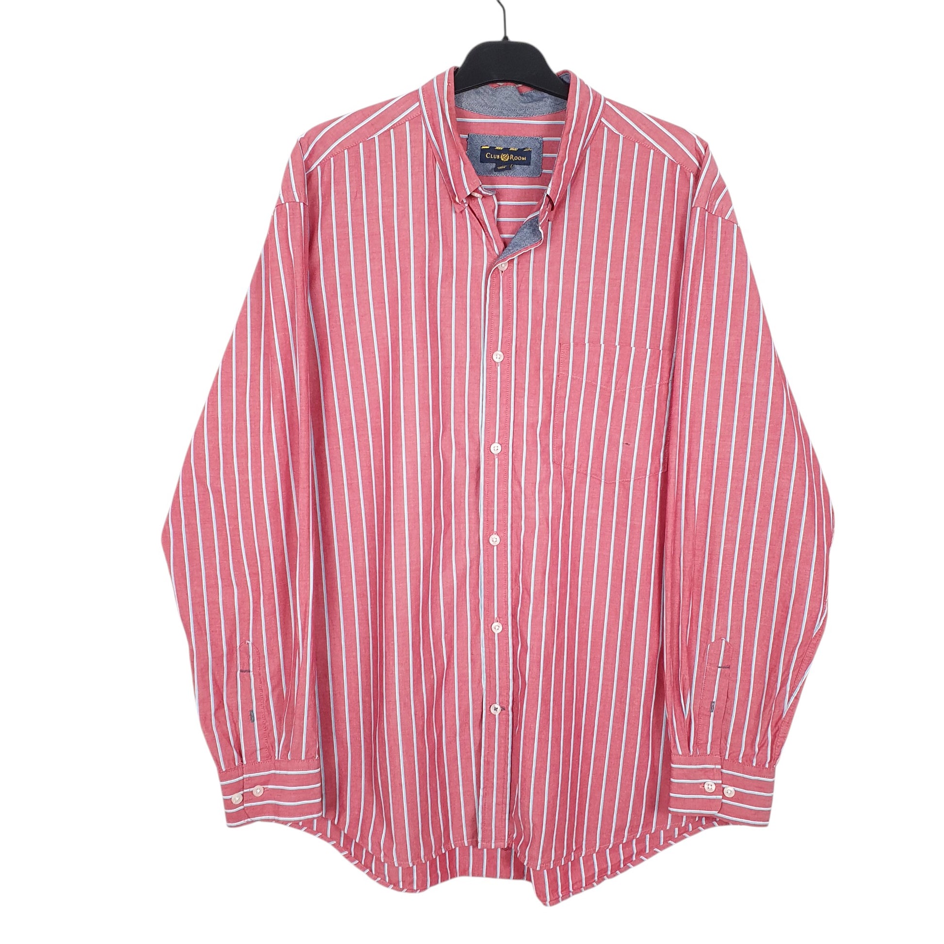 Mens Red Club Room  Long Sleeve Shirt