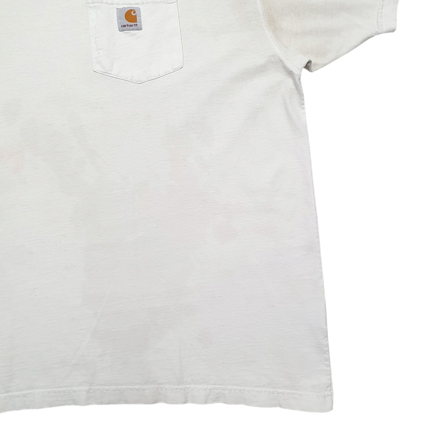 Mens Cream Carhartt  Short Sleeve T Shirt