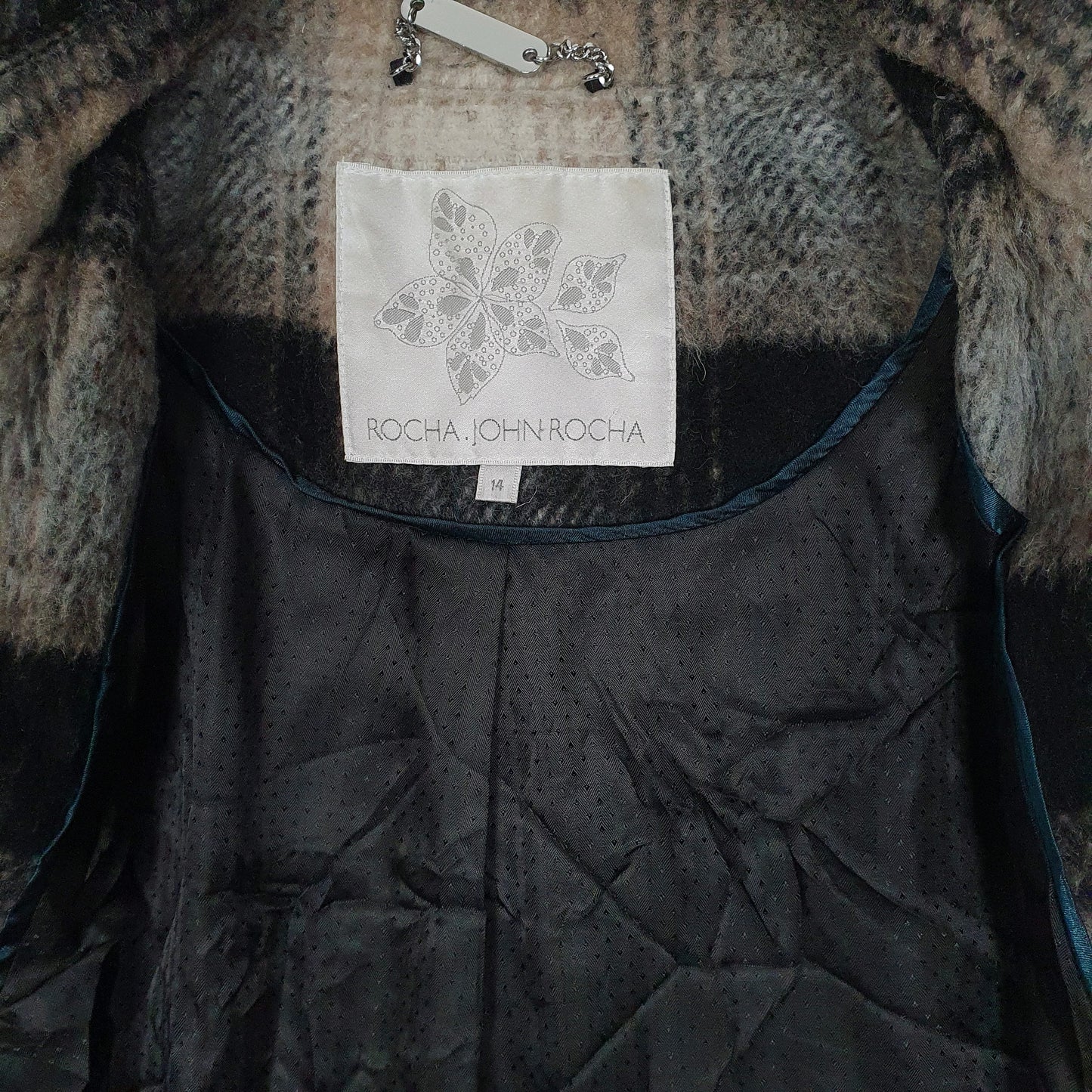 Womens Grey John Rocha Duffle Longline  Coat