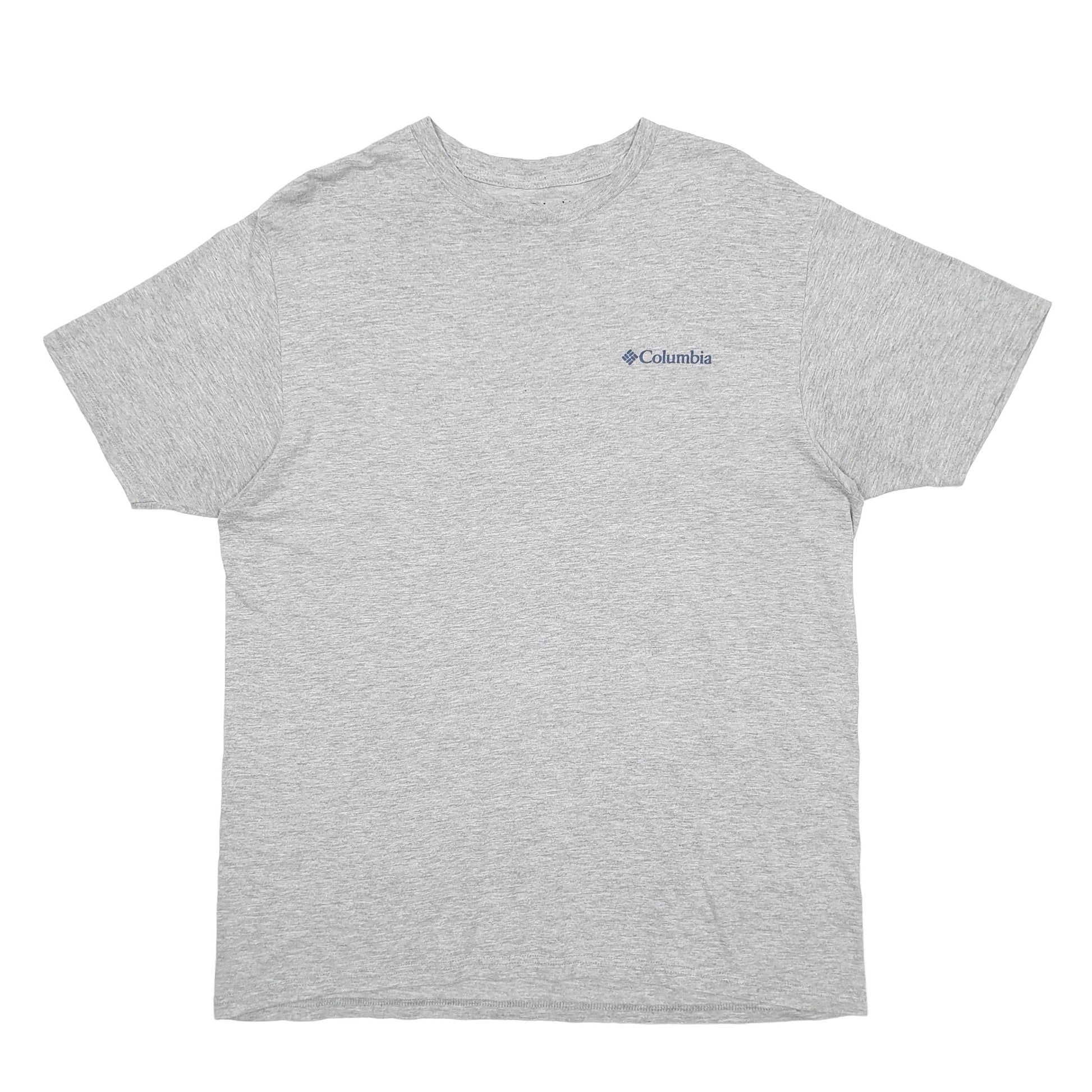 Mens Grey Columbia Sportswear  Short Sleeve T Shirt