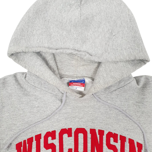 Womens Grey Champion Wisconsin Hoodie Jumper