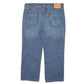Mens Blue Levis Small wear hole developing on right knee area 514 JeansW36 L26