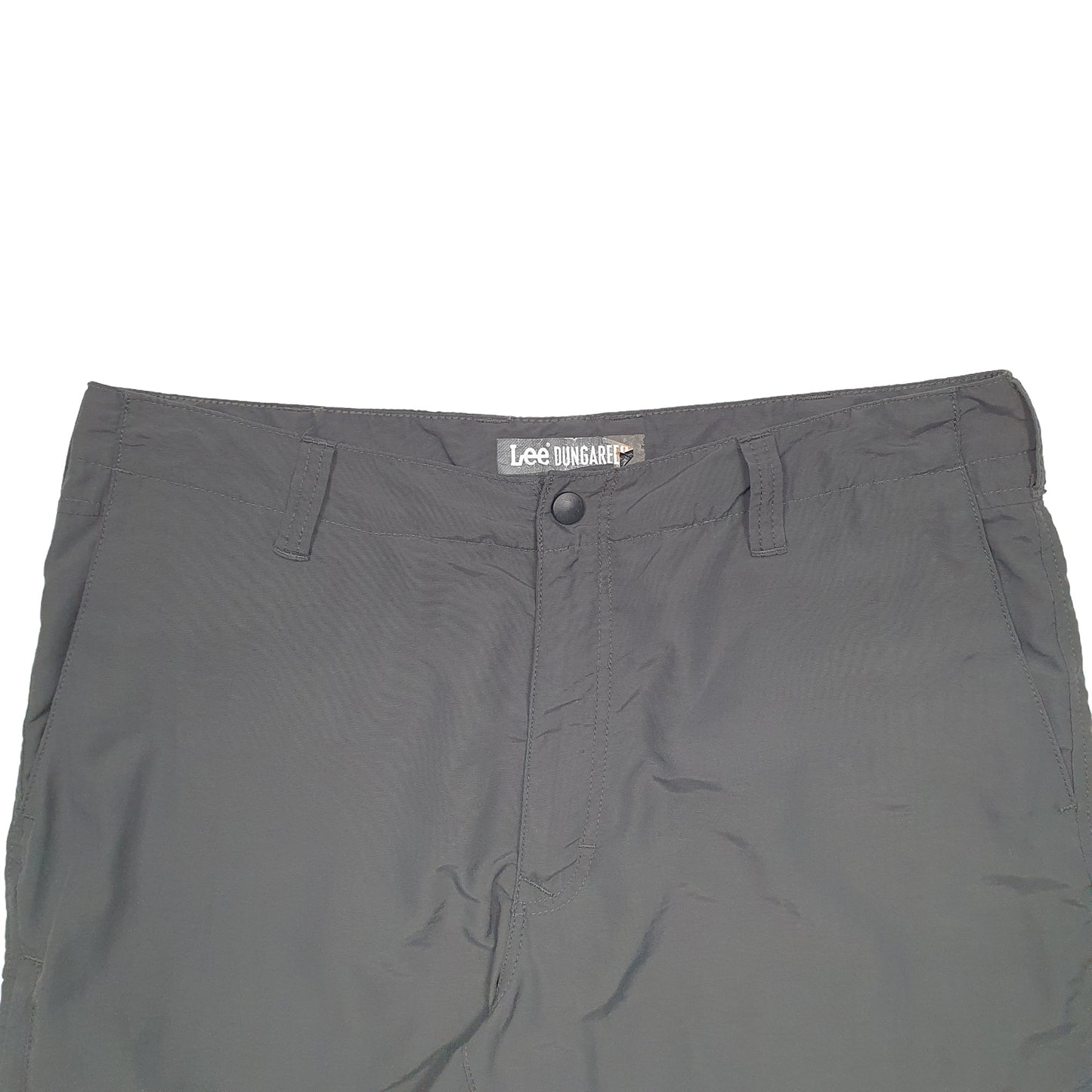 Mens Grey Lee Nylon Swim Trunks Shorts