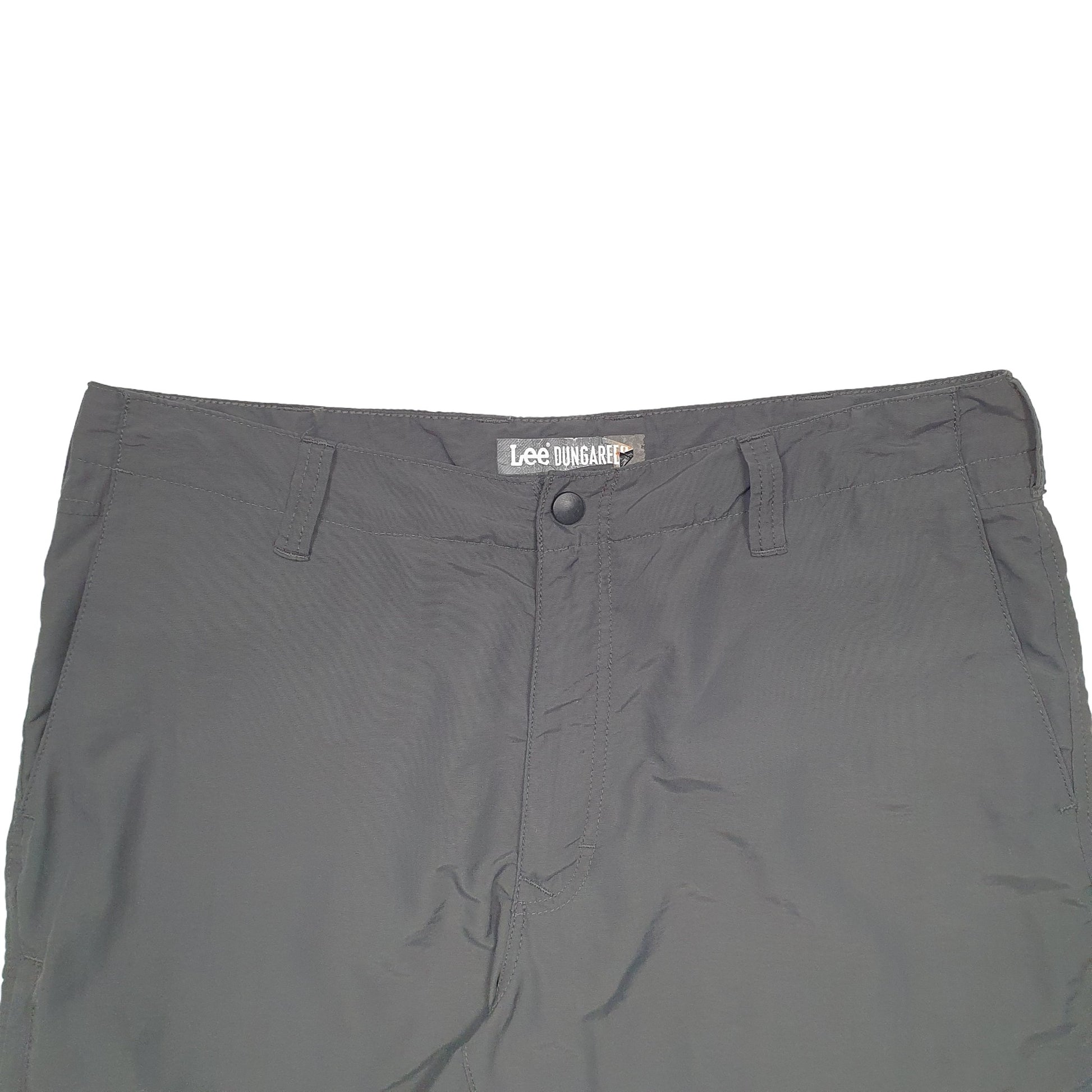 Mens Grey Lee Nylon Swim Trunks Shorts