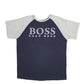 Mens Navy Hugo Boss Spellout Short Sleeve T Shirt