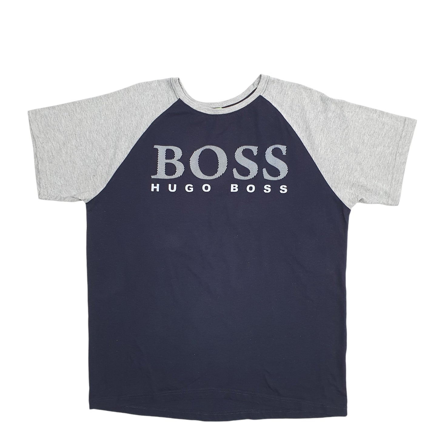Mens Navy Hugo Boss Spellout Short Sleeve T Shirt