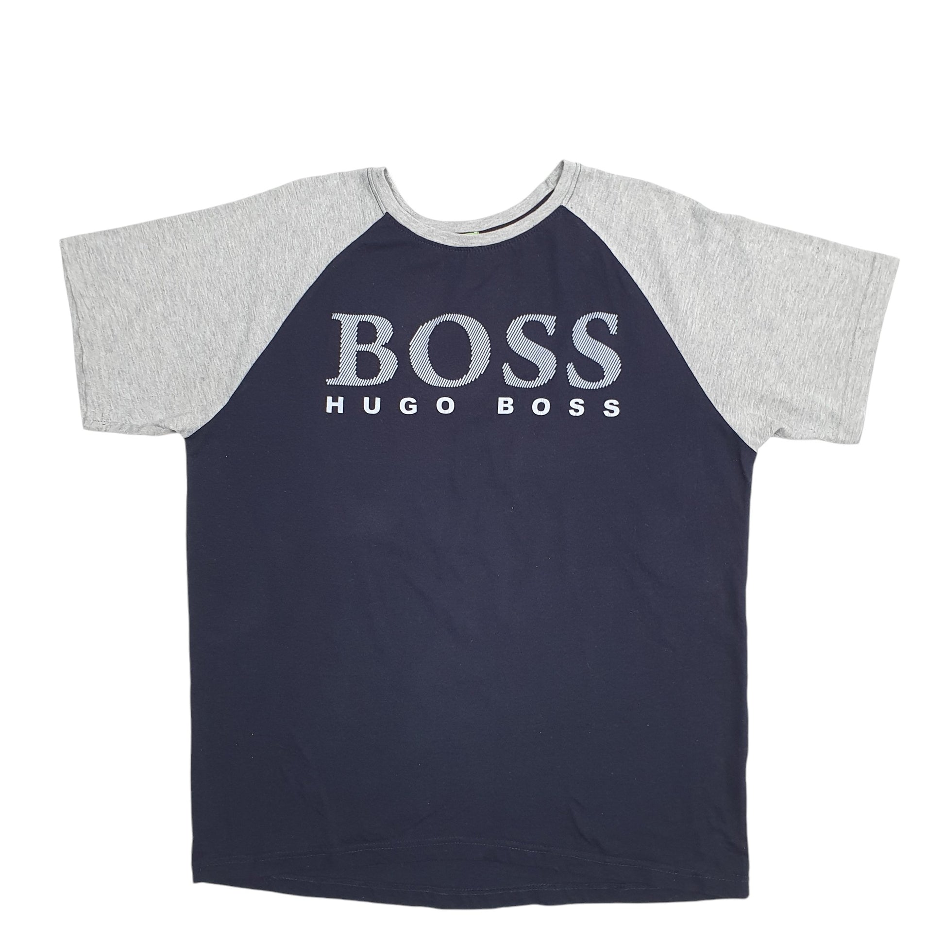 Mens Navy Hugo Boss Spellout Short Sleeve T Shirt