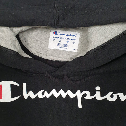 Mens Black Champion  Hoodie Jumper