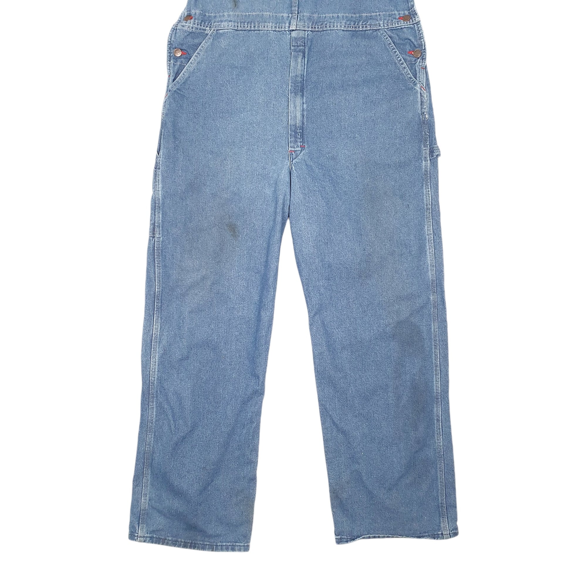 Mens Blue Dickies Denim Overalls Bib Dungaree Trousers