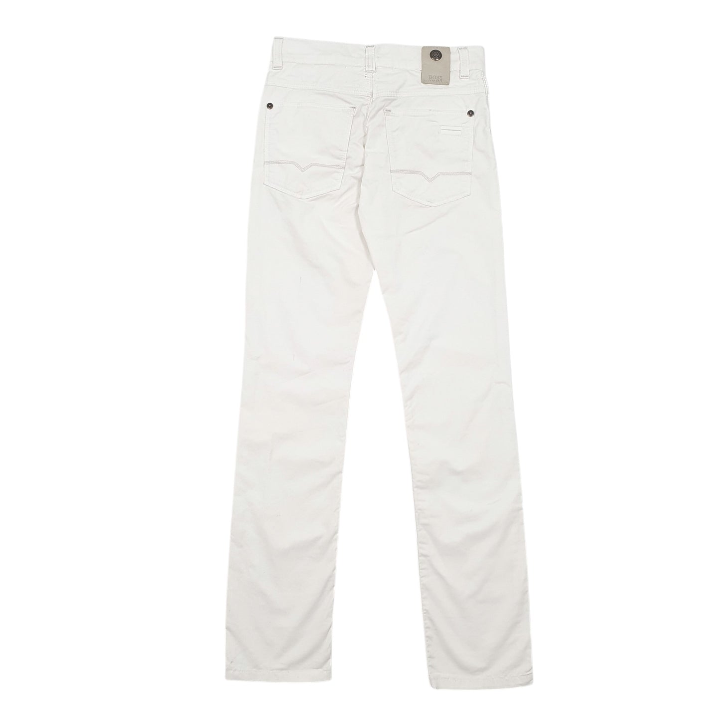 Womens White Hugo Boss  Chino Trousers