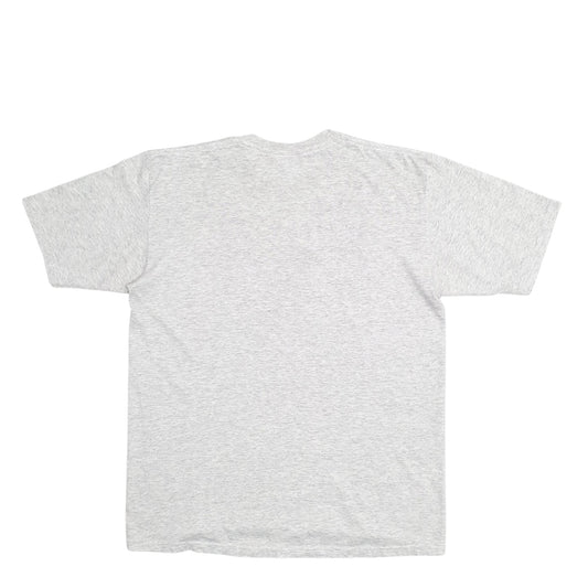 Mens Grey Jerzeez Single Stitch Vintage 90s Michigan Short Sleeve T Shirt