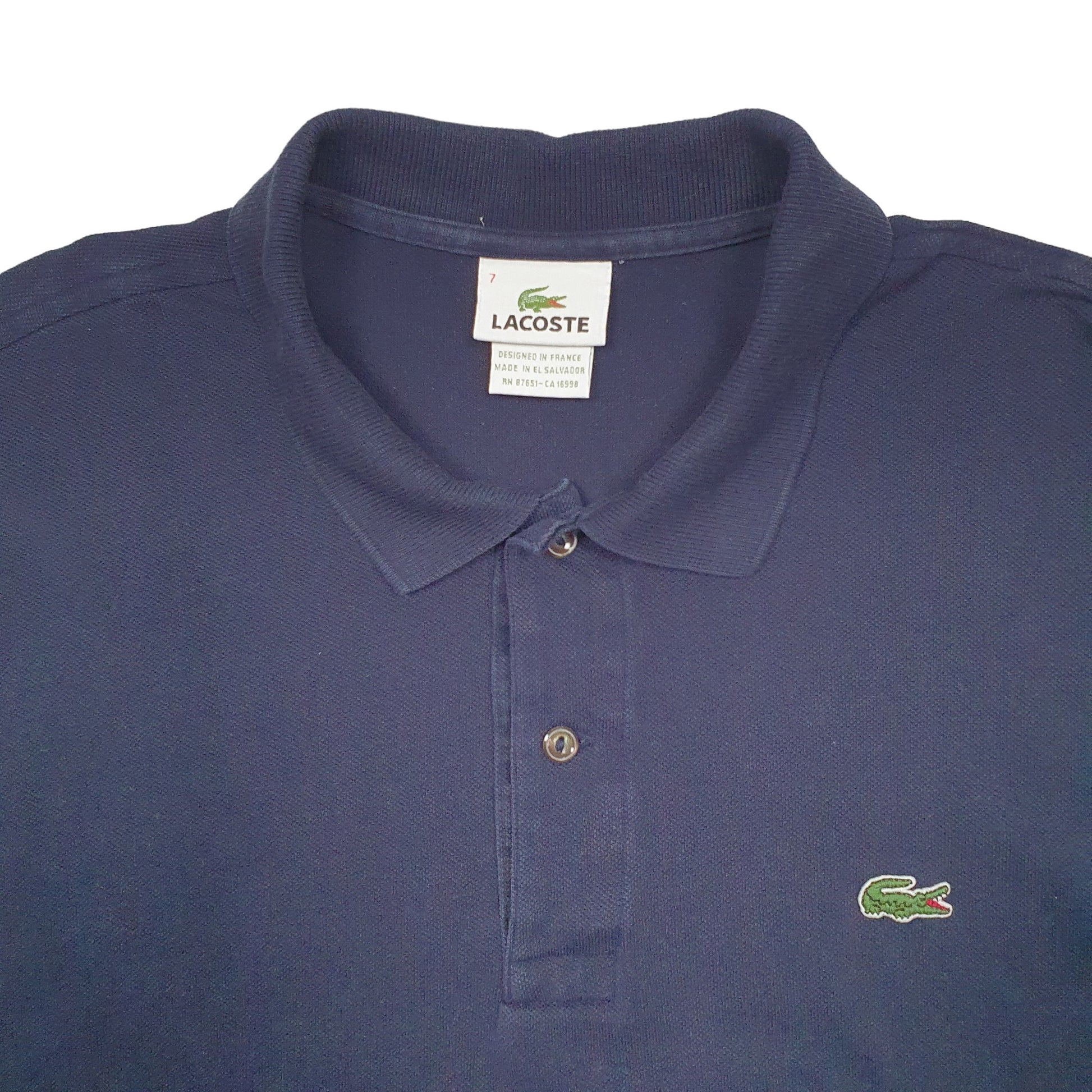 Mens Navy Lacoste  Short Sleeve Polo Shirt