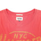 Mens Red Tommy Hilfiger Denim Spellout NYC Short Sleeve T Shirt